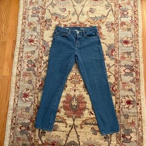 Gap Girlfriend Jeans Mid Rise Cropped